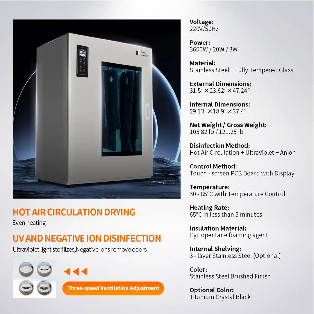 Multifunctional Drying and Disinfection Cabinet