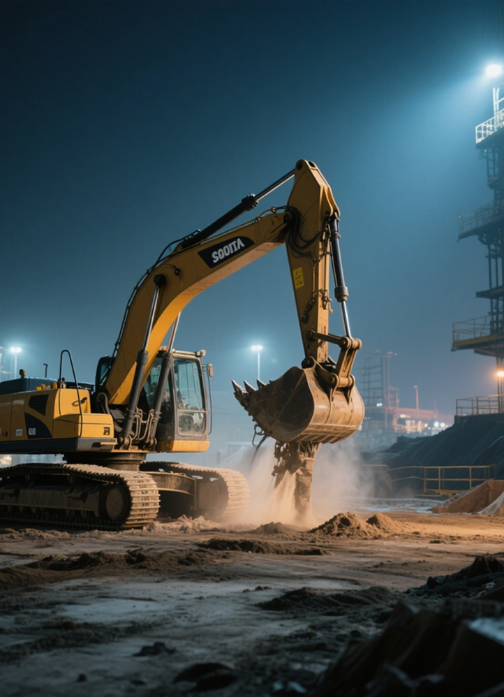 Excavator equipment lubrication