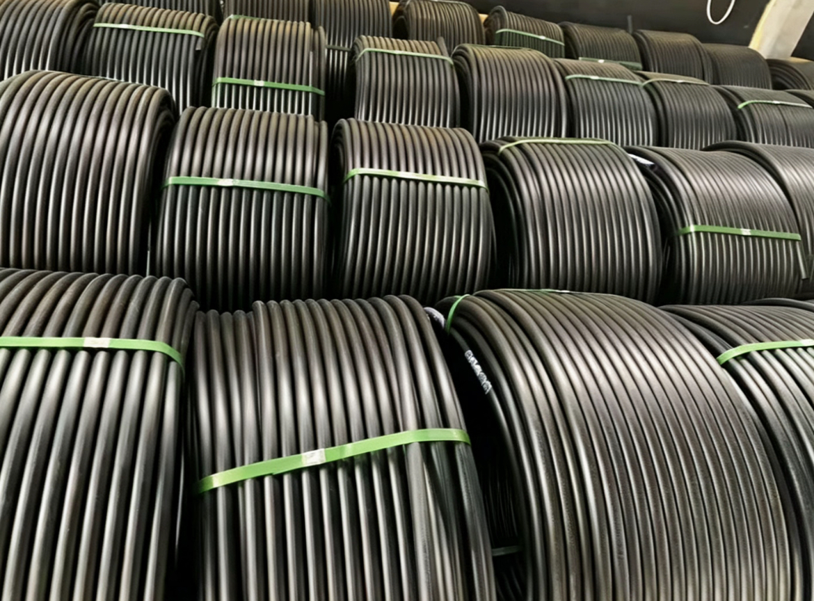 Polyethylene cable guide