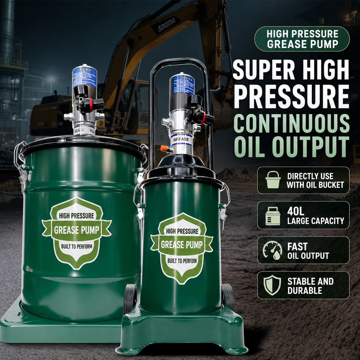 To solve the lubrication problem of heavy equipment, the new high-pressure pneumatic lubricator is newly released