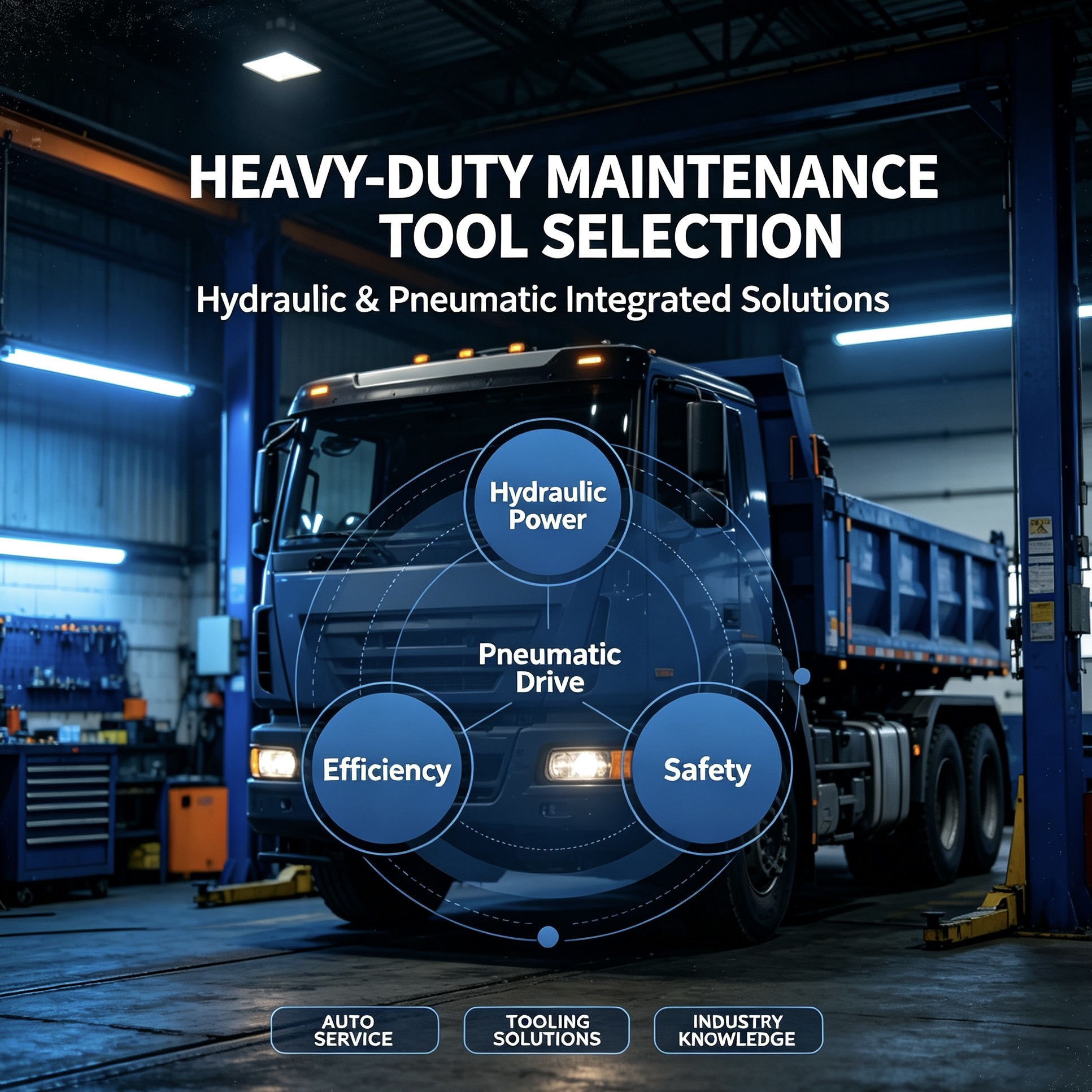 Popular science on auto repair hydraulic tool selection: Why heavy-duty maintenance prefers integrated pneumatic and hydraulic tool solutions