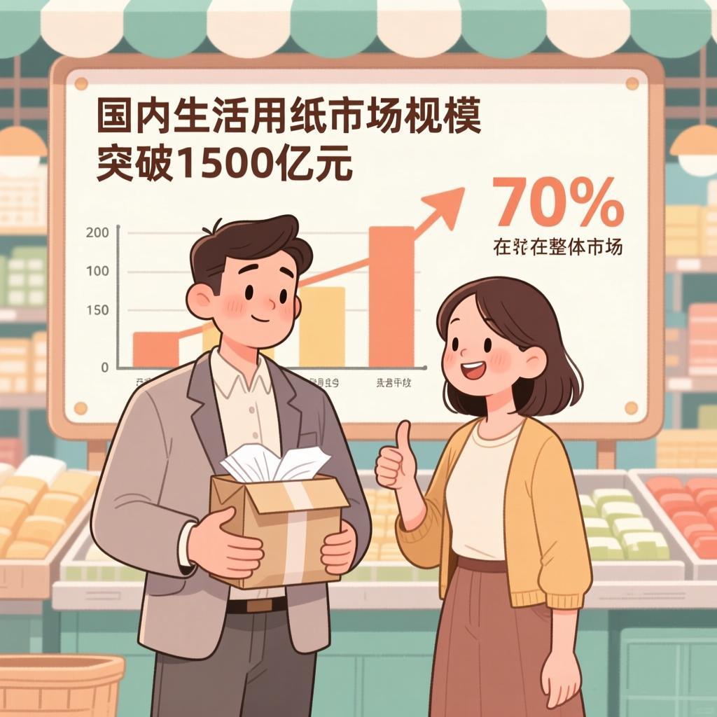 七成家庭偏爱精细用纸 国内生活用纸市场规模突破1500亿元